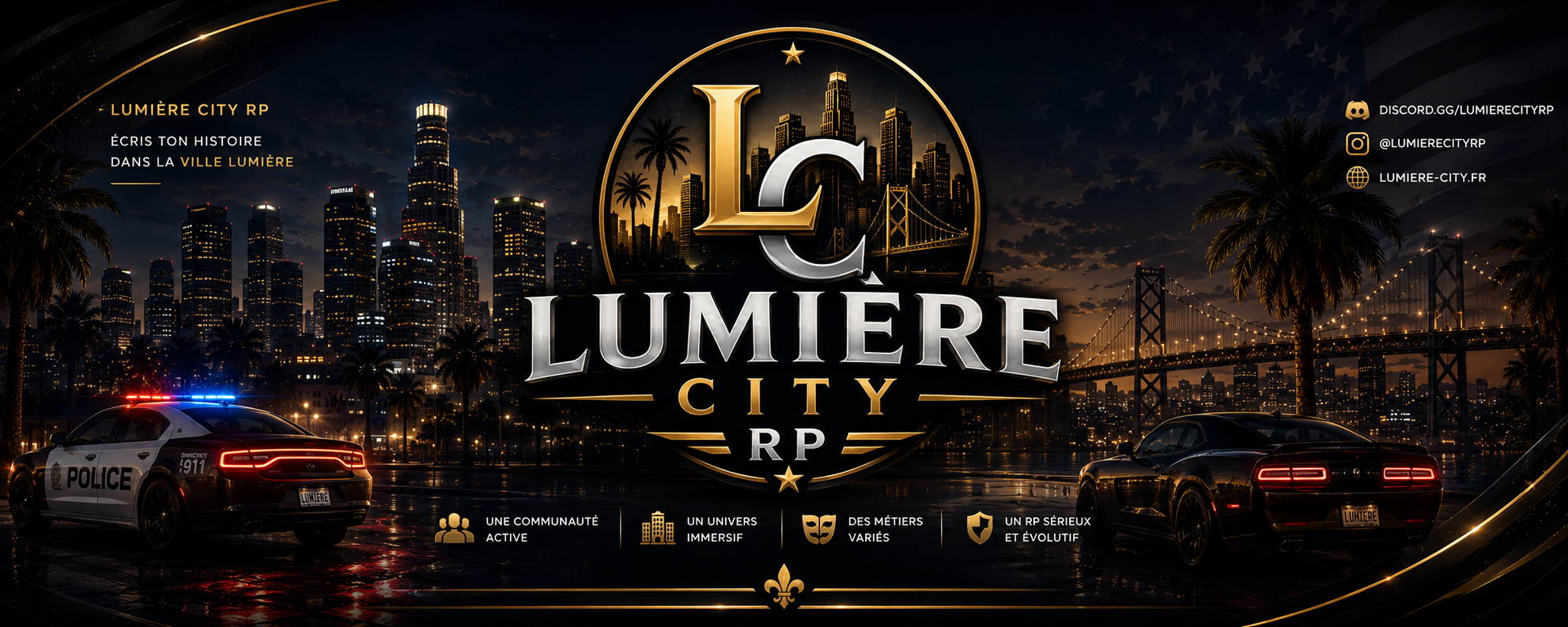 Lumière City RP — écris ton histoire dans la ville lumière